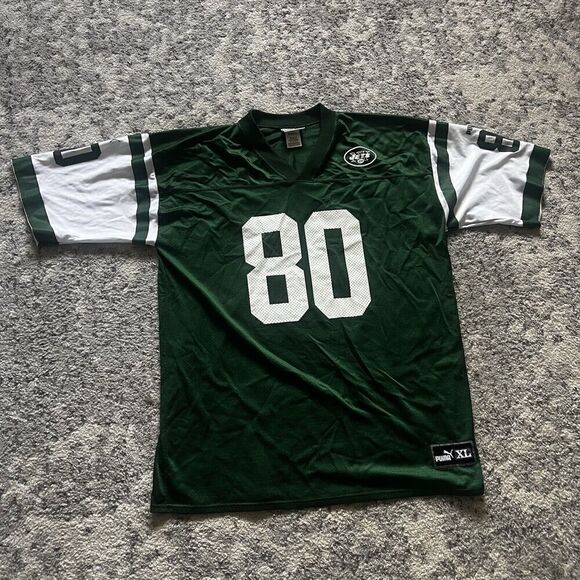 Wayne Chrebet Jersey XL Puma VTG 90s New York Jets Green Football EUC - Picture 1 of 10